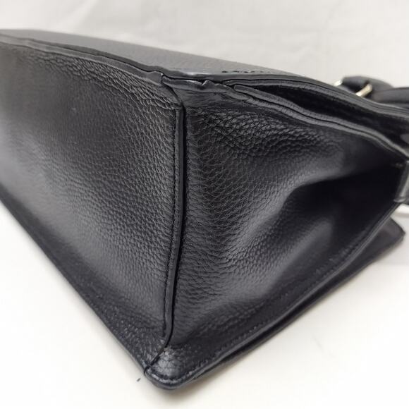 Kate Spade New York Mulberry Street Black Pebbled Leather Top Handle Satchel Bag - Picture 9 of 16